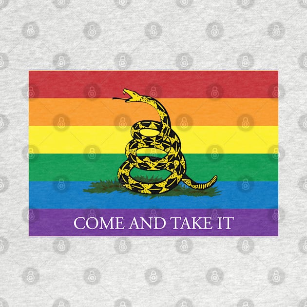 Rainbow Gadsden Come and Take It by Operation Blazing Sword